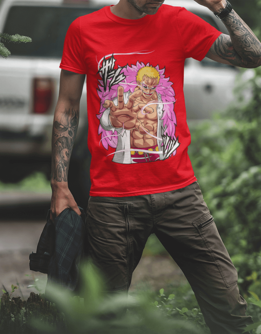 One Piece - Doflamingo Strings Version Red Mock up 2 (1)