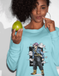Dragon Ball Z – Handrawn Trunks Sweatshirt Female Mock up 1 (1)