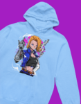Dragon Ball Z – Android 18 Hoodie Mock up 3