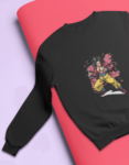 Dragon-Ball-Z-Handrawn-Goku-SJ4-Sweatshirt-and-Strawhat-hat-Female-Mock-up-2-1.png