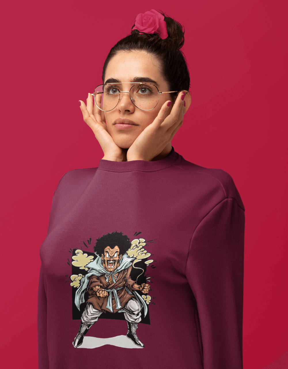 Dragon-Ball-Z-Handrawn-Mr.-Satan-Sweatshirt-Female-Mock-up-1-1.png