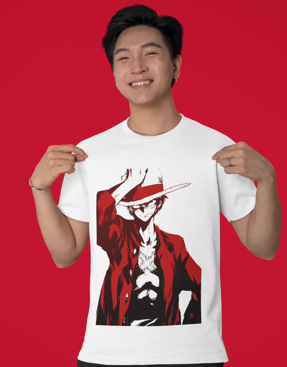 One Piece - Determined Luffy Mock up 1
