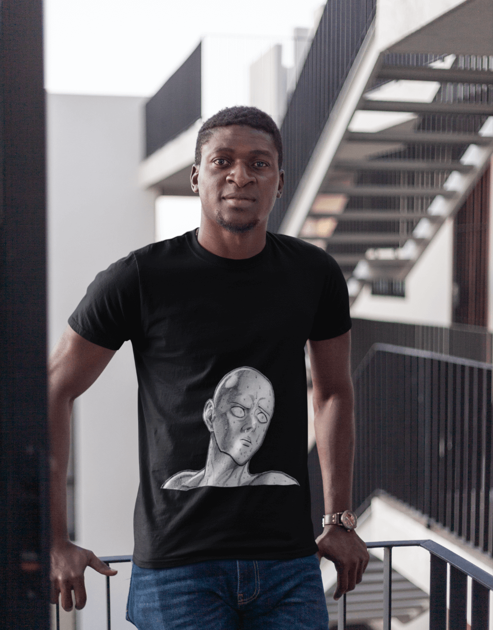 One Punch Man - Saitama Panic Mock up 1