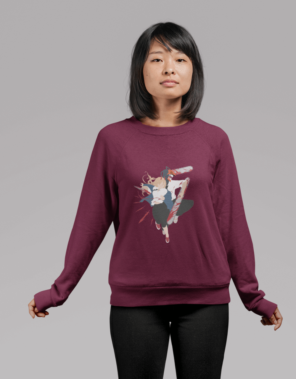 Chainsaw Man - Denji and Power - Minimalist Collection Female Mock up 1